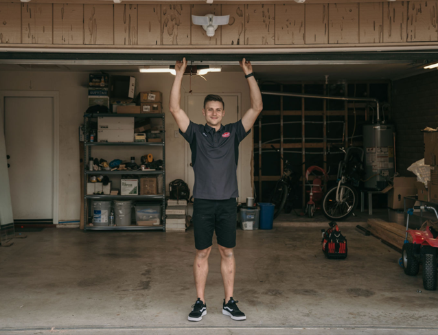 image_1 guy opening garage door